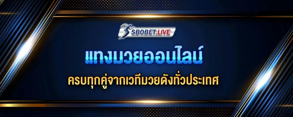 Read more about the article แทงมวยออนไลน์ แทงง่าย ได้เงินจริง ครบทุกคู่จากเวทีมวยดังทั่วประเทศ